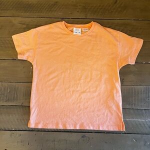 3/4 Zara orange short sleeve cotton tee